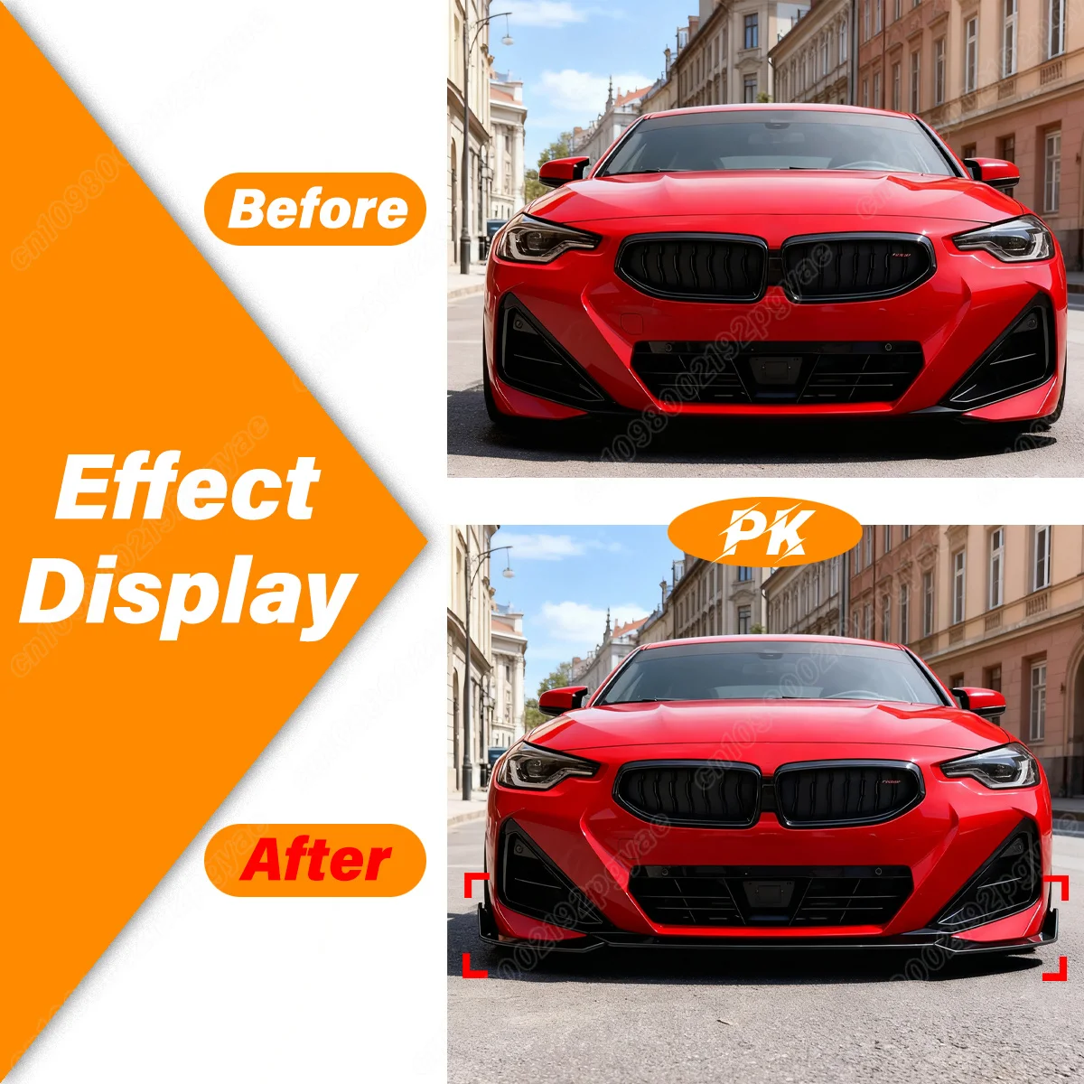 For BMW 2 Series G42 XDrive Coupe M Sport 2022 2023 2024 Front Bumper Lip Chin Spoiler Sports Splitter Car Accessories Body Kit