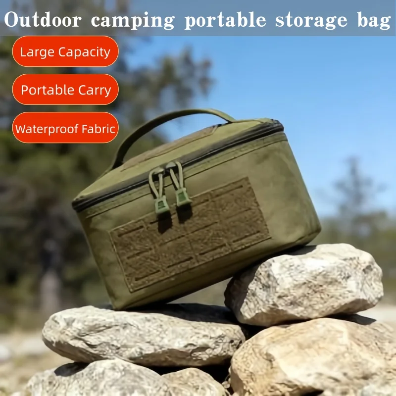 Outdoor-Wanderrucksack, tragbare Toilettenartikel-Tasche für Wandern und Camping, Sandsack und Kugelaufbewahrungstasche, multifunktionale Aufbewahrungstasche