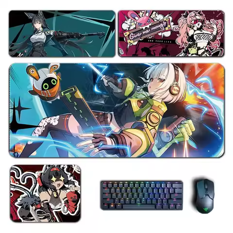 Zenless Zone Zero Mouse Pad Hoshimi Miyabi Anby Nicole Soijkaku Mousepad Computer Keyboard Padding Gaming Accessories Desk Mat