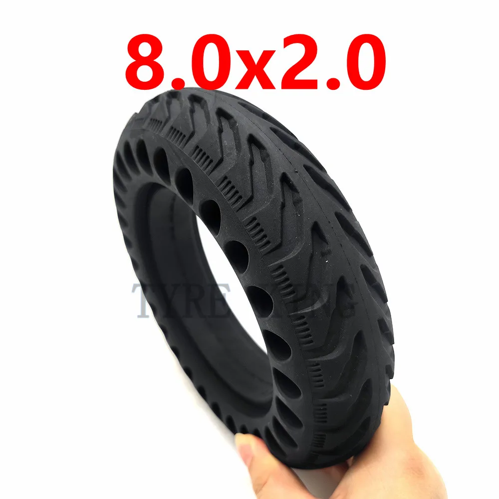 

8.0x2.0 Solid Tyre 8*2 Thickened Honeycomb Solid Wheel Tire for Electric Bike Scooter Motorcycle Accessory