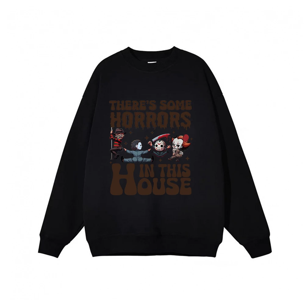 There Is Some Horrors In This House Hoodie Halloween Funny Casual Hoodies Men/Women Fashionable Sweatshirt