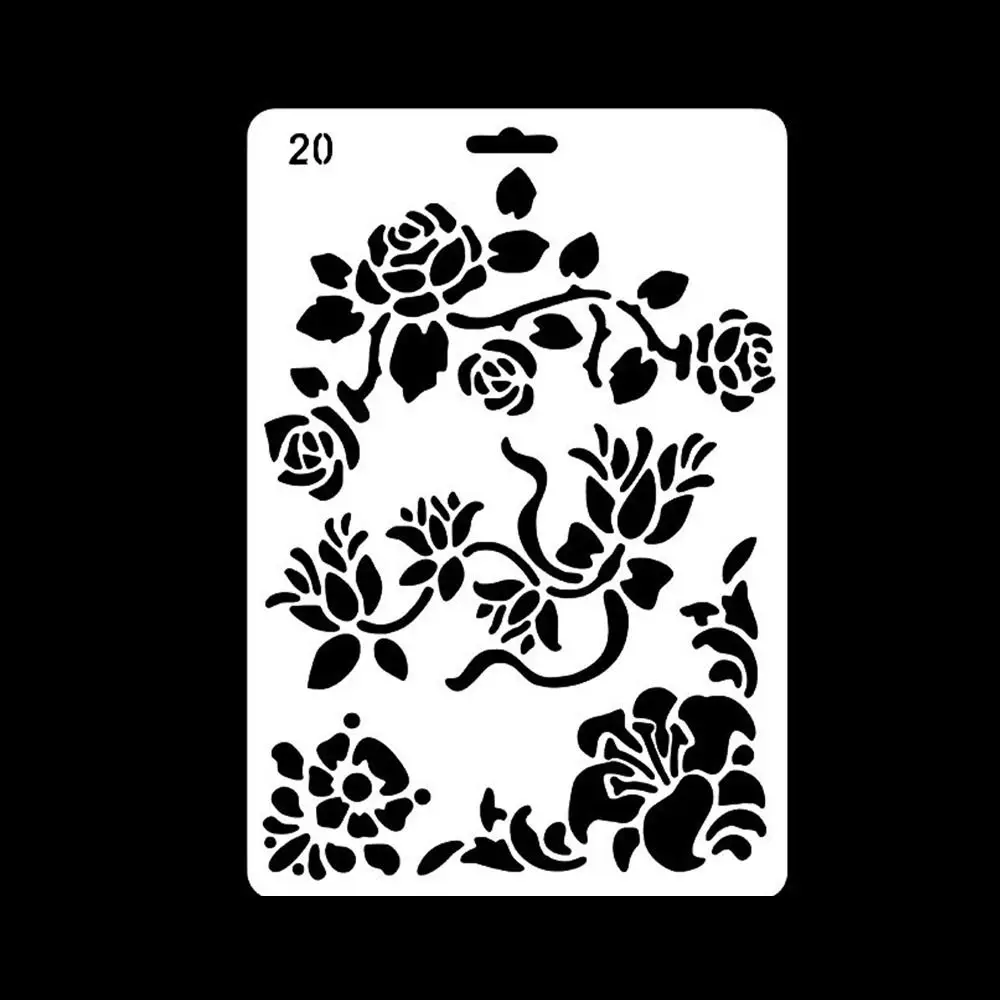 

Reusable Face Paint Templates Hand Painting Hollowed DIY Body Art Paint Stencils Decorative Easily Use Tattoos Makeup Tools
