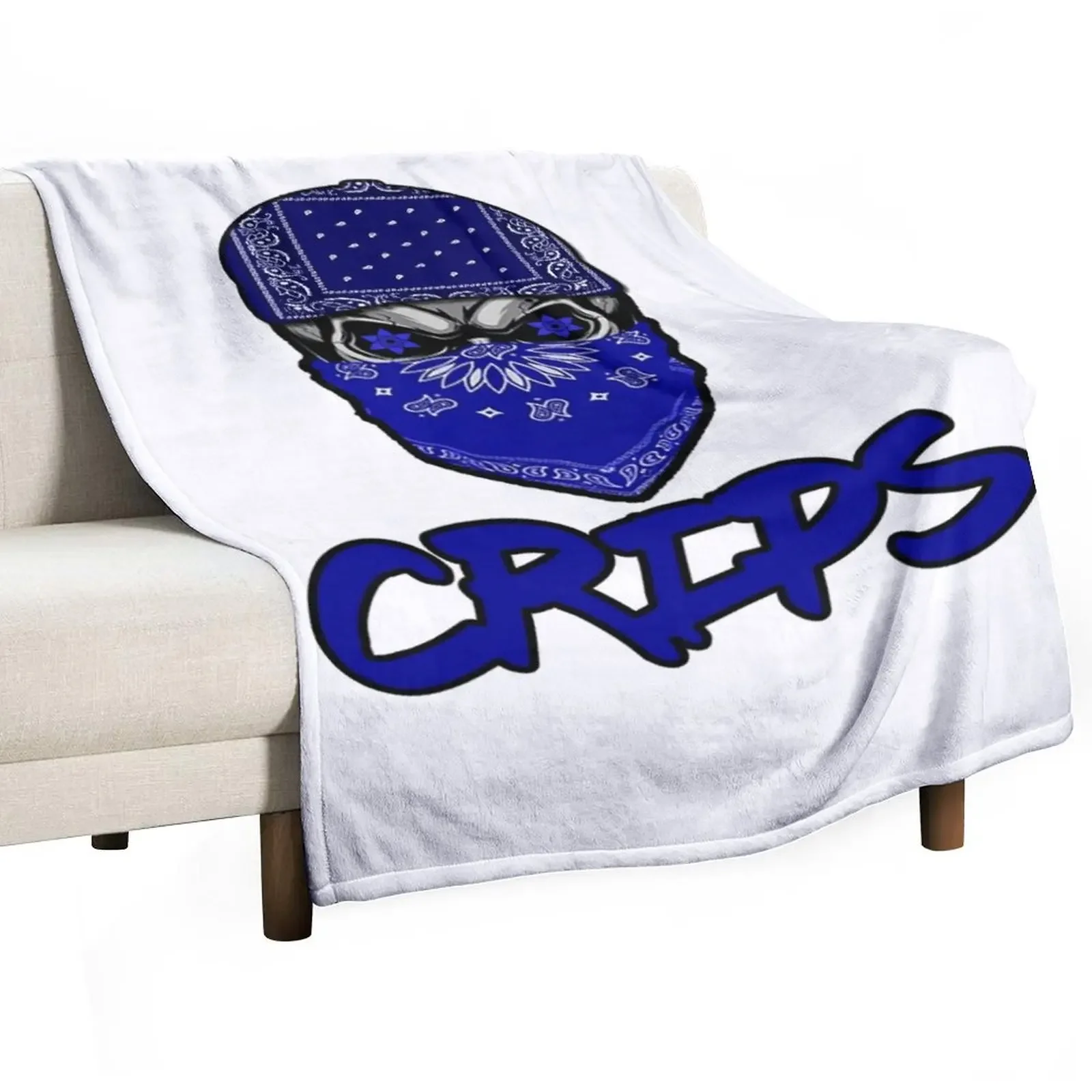 

skull gang crips Throw Blanket Picnic cosplay anime Sofas Blankets