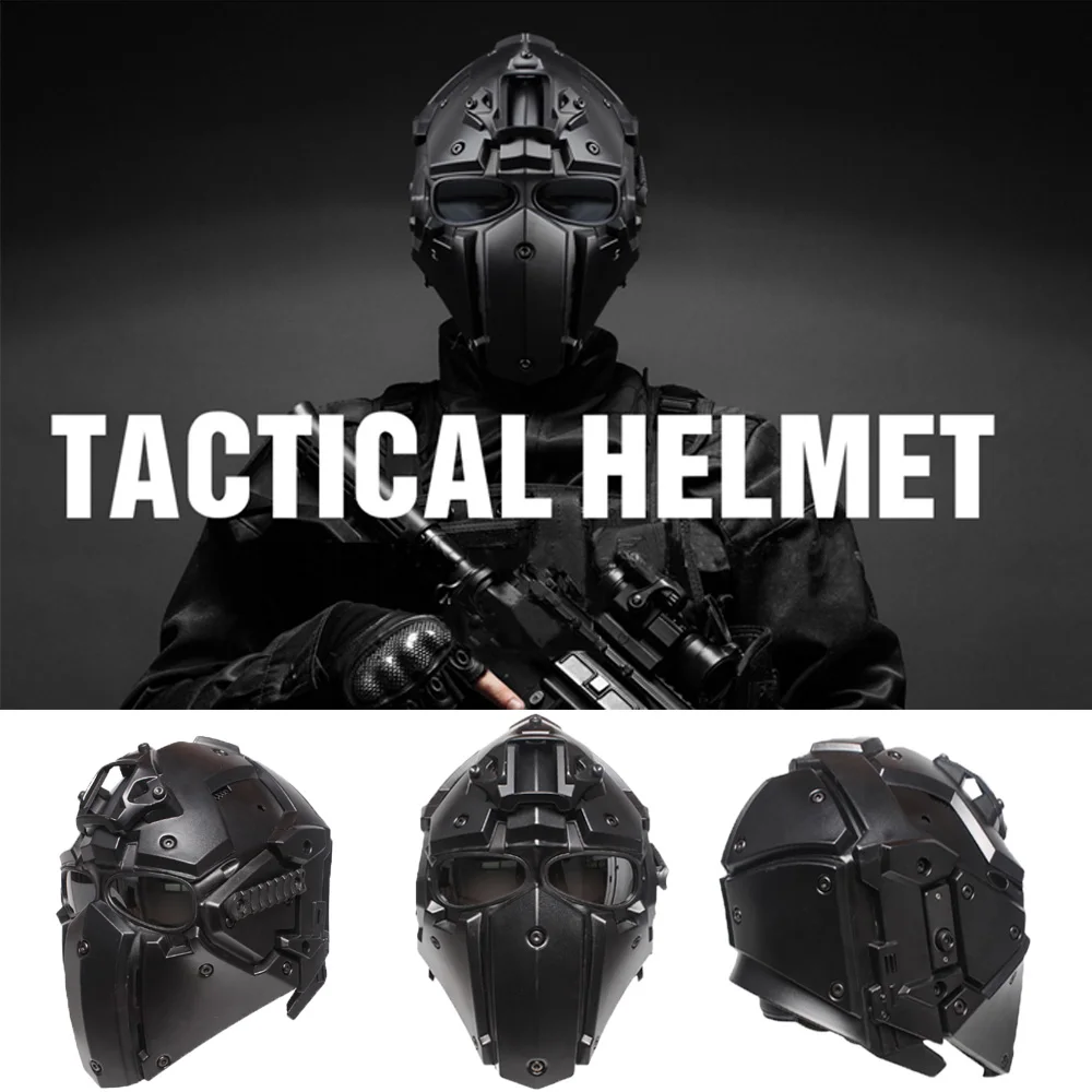 Tactical Helmet High Quality Protective Paintball Wargame Helmet Outdoor Airsoft Shooting Full Mask Protect FAST PC Helmet