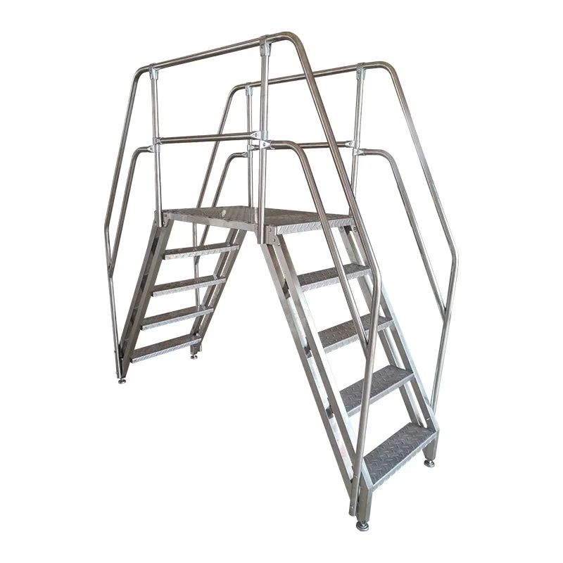 

Stainless steel cross line ladder pattern anti skid five layer plate