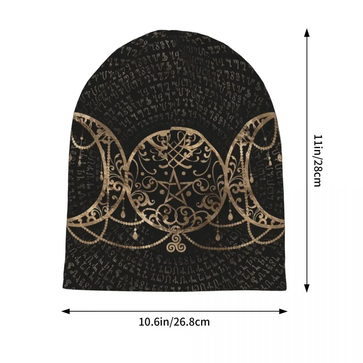 Triple Moon Goddess Men Women Adult Beanies Caps Knitting Bonnet Hat Warm Fashion Autumn Winter Outdoor Skullies Hats