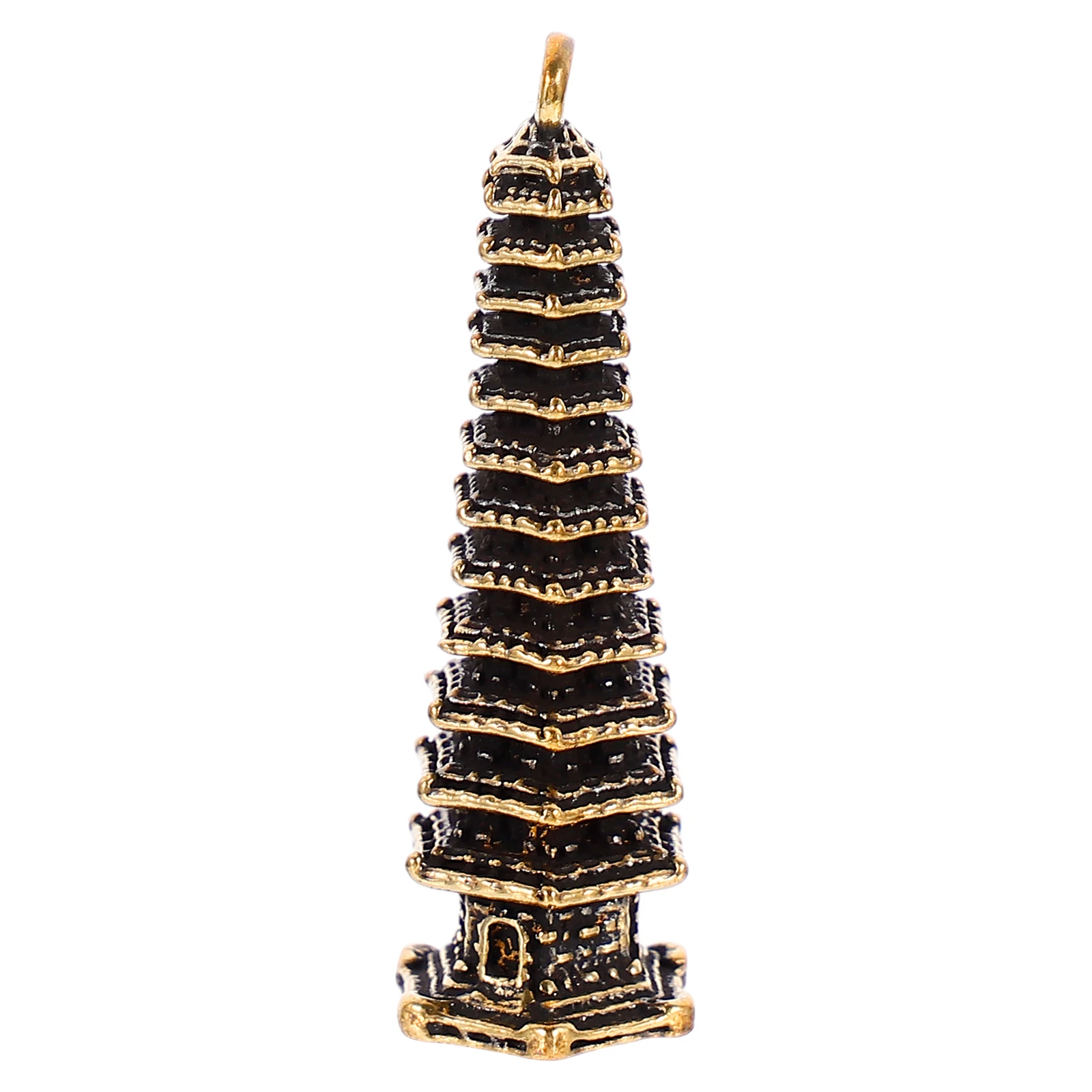 

Copper Tower Keychain Charms Pendant Decorations for DIY Jewelry Making Projects Miniature Accessories Environmental Friendly