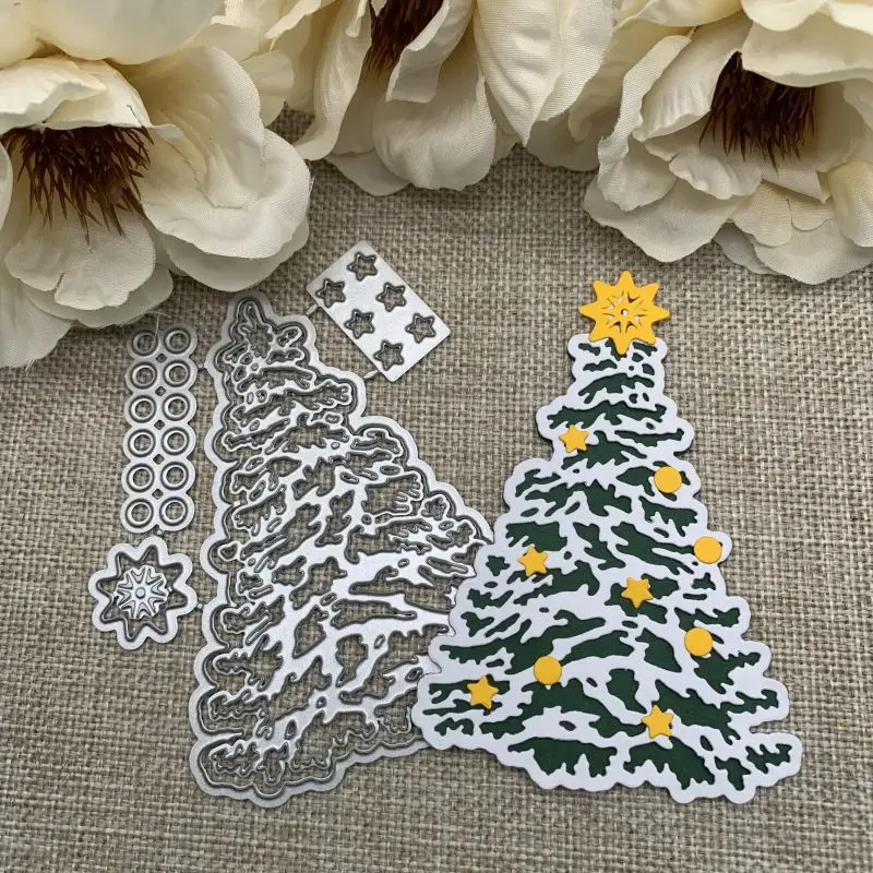 Star christmas tree decoration Metal Cutting Dies Stencils For DIY Scrapbooking Decorative Handcraft Die Cutting Template Mold