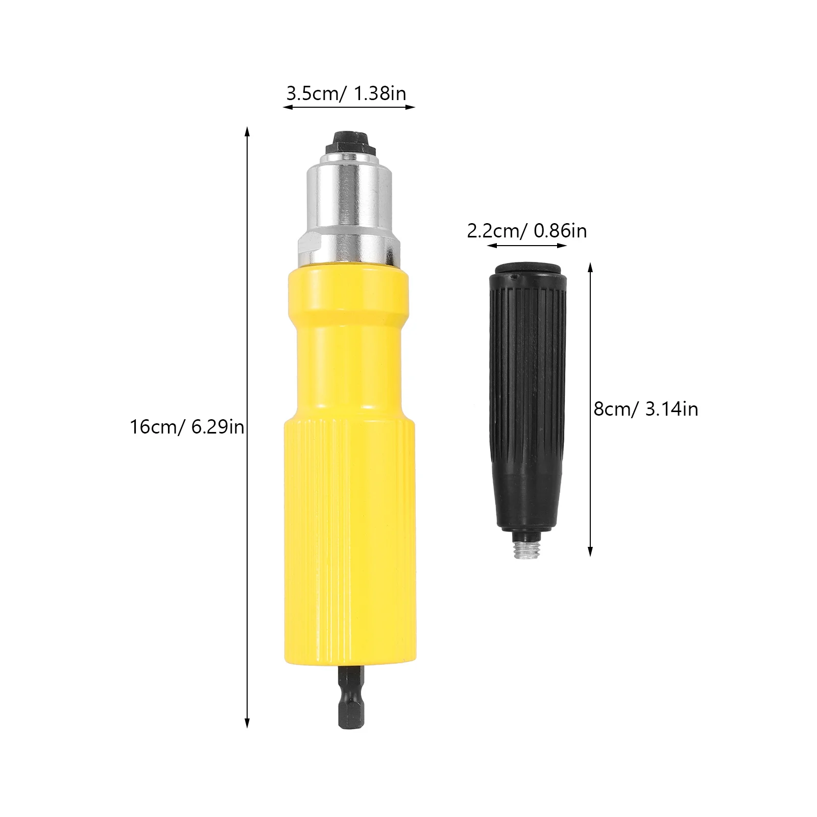 1 Set Rivet Tool Adapter Electric Rivet Tool Connector Hand Power Accessories For Automatic Riveting Nut Insert Cordless Drill