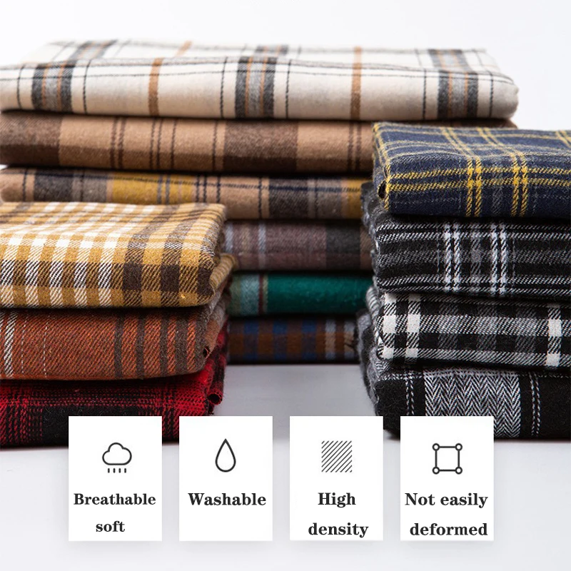 قماش منقوش على الطراز البريطاني 1 م/2 م/3 م/5 م - مزيج من القطن والبوليستر لملابس الخريف/الشتاء (متر)