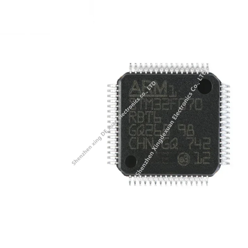 Original STM32F070RBT6 LQFP-64 ARM Cortex-M0 32-bit microcontroller MCU Integrated circuit IC