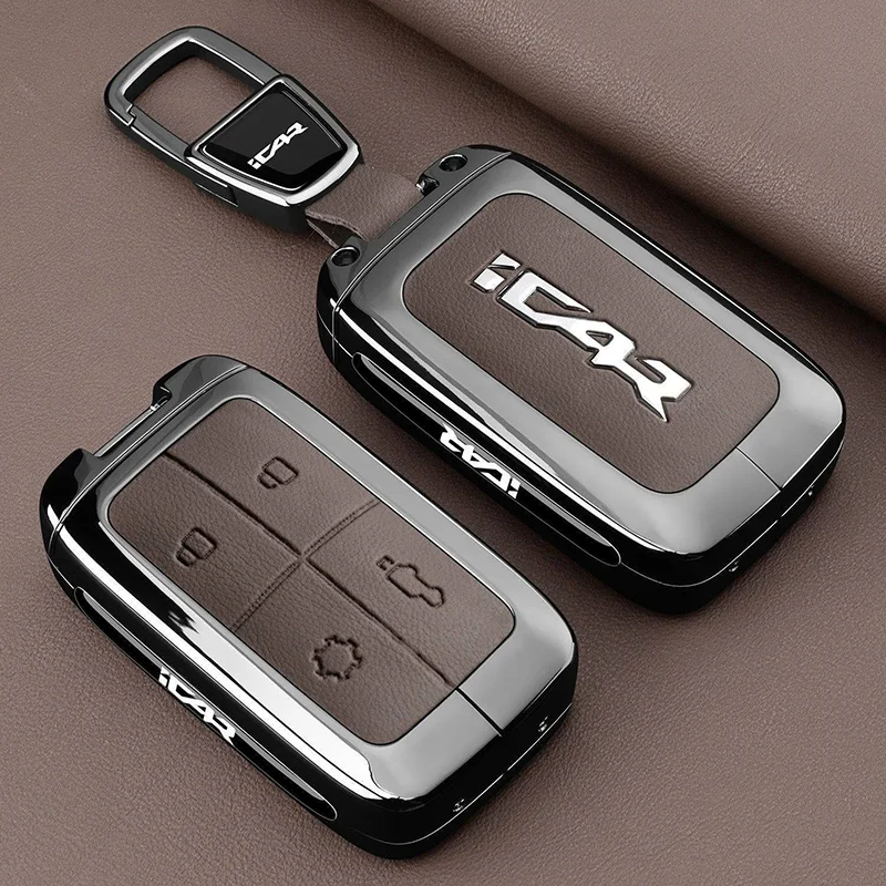 Autoschlüsselhülle für Chery Icar V27 REEV Zubehör 2026 – Schlüsselanhänger, Fernbedienungsgehäuse, Ringhalter, Schlüsselanhängerhülle – Detail 6