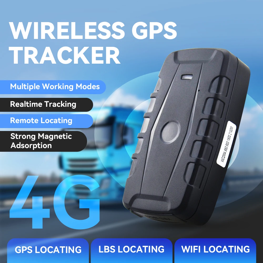 4G GPS Tracker Car 20000mAh 90 Days Standby Vehicle Tracker Real-Time GPS Locator Waterproof Magnet Remote Locating Free Web APP