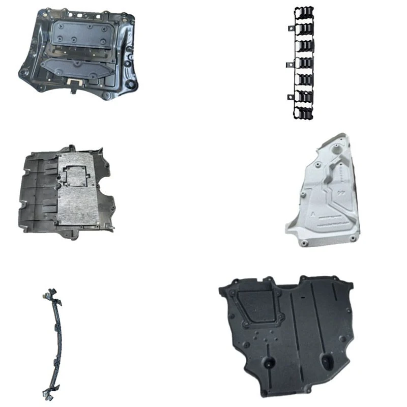 Lower protective cover of front suspension crossbeam Inner radiator grille grille mesh bracket Front bumper energy absorber  Eng