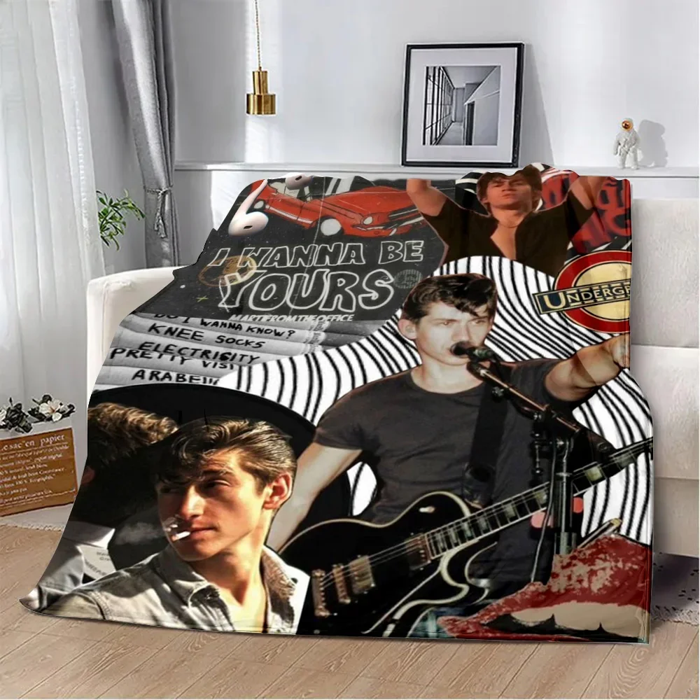 

Плед с принтом Alex Turner Arctic Monkeys, мягкий, теплый, идеально подходит для дома, путешествий, пикников, подарков на день рождения