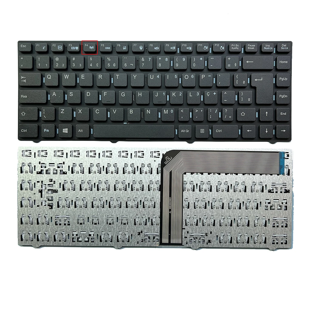 New BR Brazil For Shuttle E14 MP-11J78PA6-F5161 MP-11J78PA6-F5172 82R-14B240-4216 11J76F5172PAL-B Keyboard Teclado