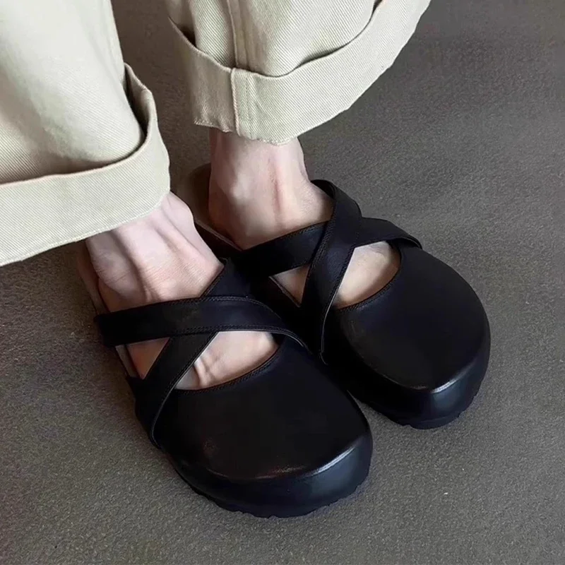 

Women Flats Slippers Casual Mules Shoes Summer Slingback Sandals Fashion 2025 Walking Flip Flops New Designer Mujer De Sandalias