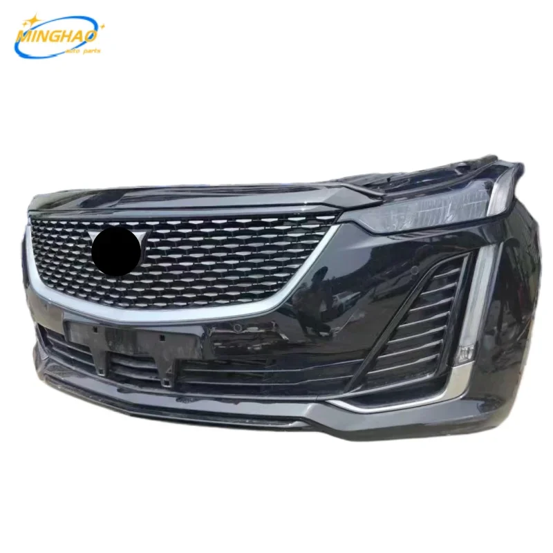 Used for Cadillac CT5 Front Bumper Assembly Body Kit Including Grille Headlights Front Light Hood Fender in Plastic Material