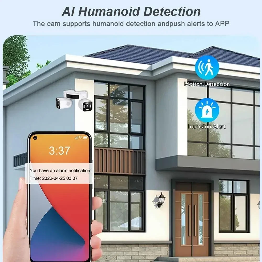 AIOOK ICAM365 أربعة عدسة واي فاي كاميرا HD 20mp 10X التكبير في الهواء الطلق كاميرا IP تتبع المحمول للرؤية الليلية كاميرا متحركة اتجاهين الاتصال الداخلي