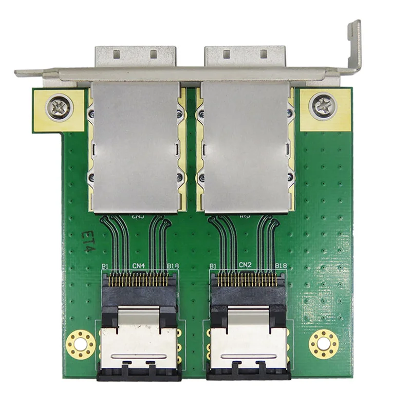 Tarjeta adaptadora PCI SAS de puertos duales Mini SAS interna SFF-8087 a HD externa SFF-8088 Sas26P