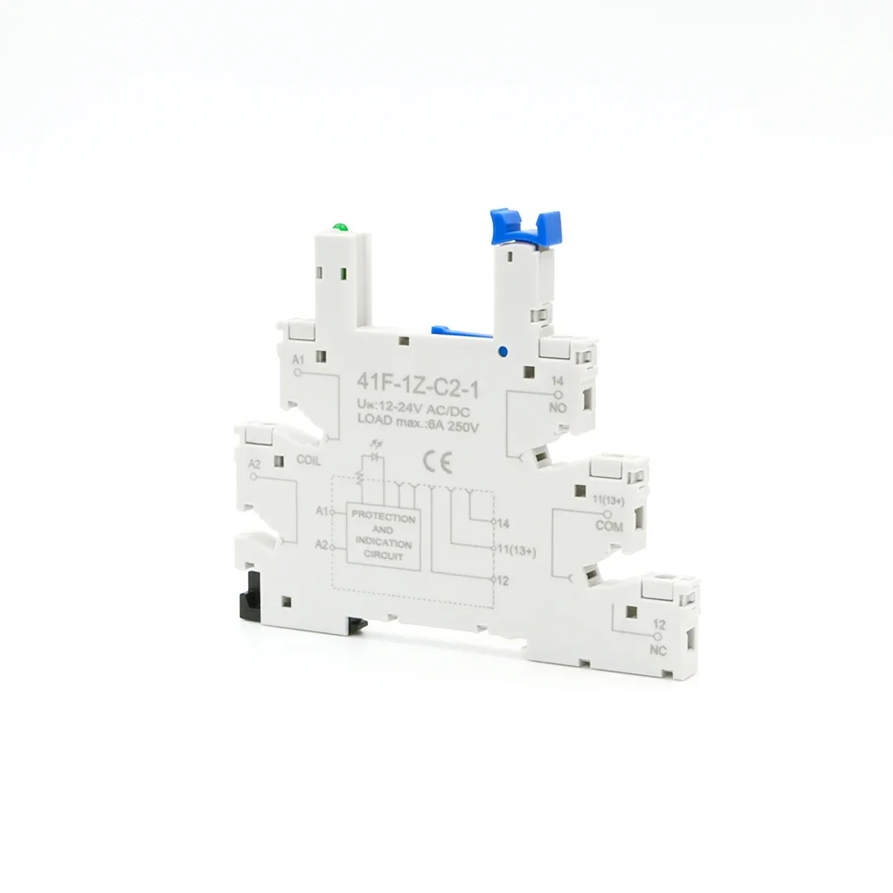 5Pcs Din Rail Slim Relay Base 6.2mm Screw Connection Holder Without Relay Terminal Block