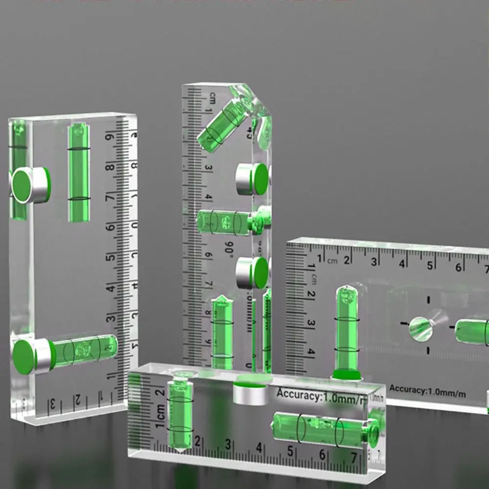 

Mini High-precision Level Ruler with Bubble Thickening Spirit Level Transparent Magnetic Measure Tools Construction