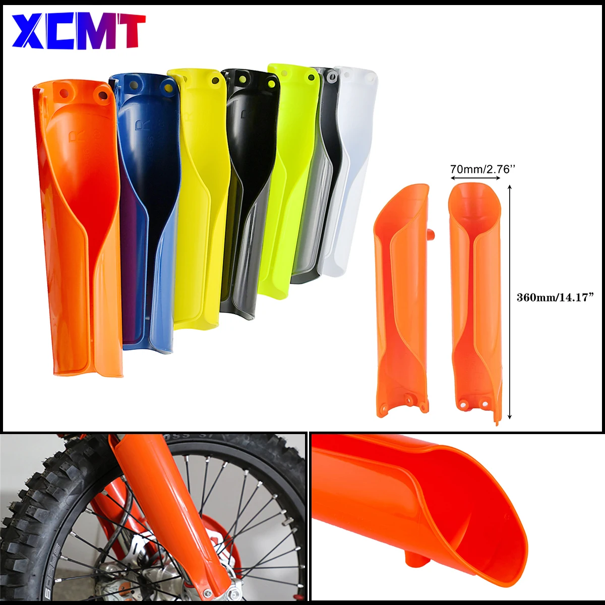 

Motorcycle Fork Protector Guard Front Shock Absorber Cover For KTM 2016-2023 2024 EXC EXCF SX SXF XC XCF XCW XCFW XWF 125-500CC