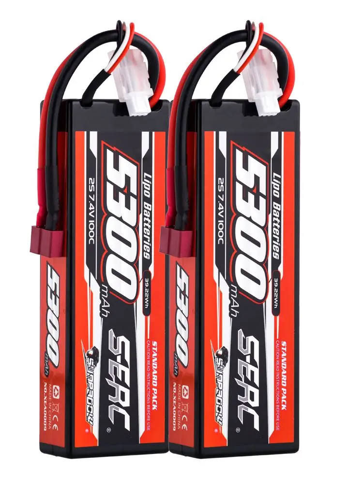 SUNPADOW Lipo Batterij 5300mAh 2S 3S 4S 7.4V 11.1V 14.8V EC5 Plug 100C voor RC Auto Vliegtuig DJI Truck Tank Buggy Racing Boot Modellen - afbeelding 2