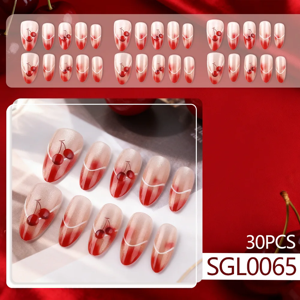 24Pcs fake nail art, new Frenc - Nail Art Full Cat Eye avis et prix