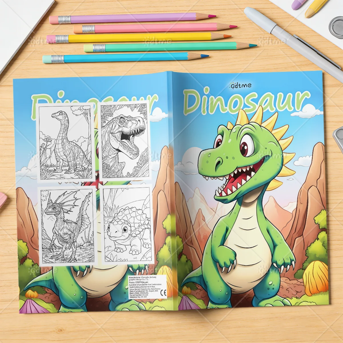 Adults Cartoon Sea Animal Dinosaur Theme Graffiti Drawing Painting Books DIY Coloring Picture Book Birthday Party Gifts ﻿