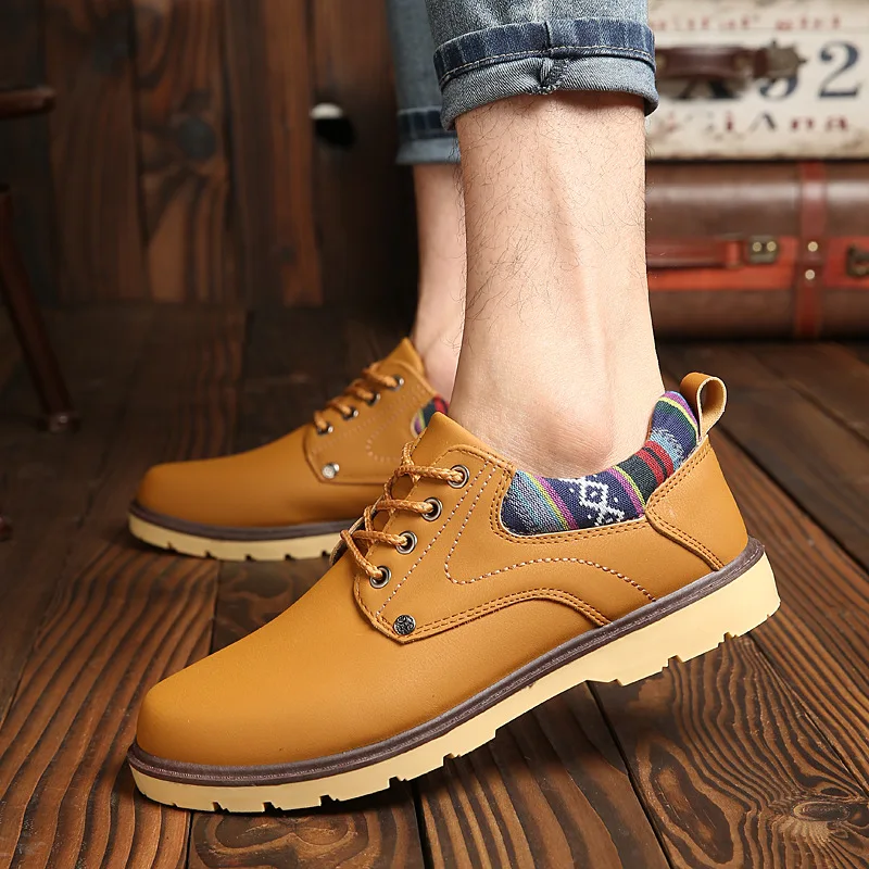 

Men Casual Shoes Brand Low Top Boots for Men Work Safety Shoes Couple Tooling Motorcycle Shoe Oxford Shoes for Men Tenis Hombres