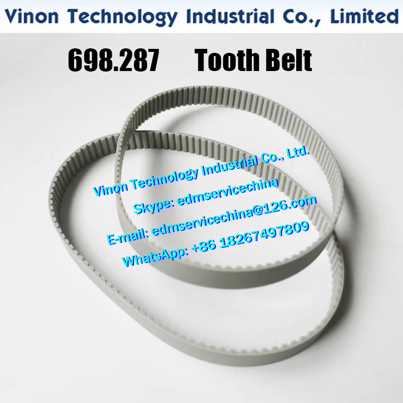 698.287 edm Tooth Belt for Progress V3,CUT1000,2000,3000 Geared Belt Toothed Belt Timing Belt 698287, 590698287, 590.698.287