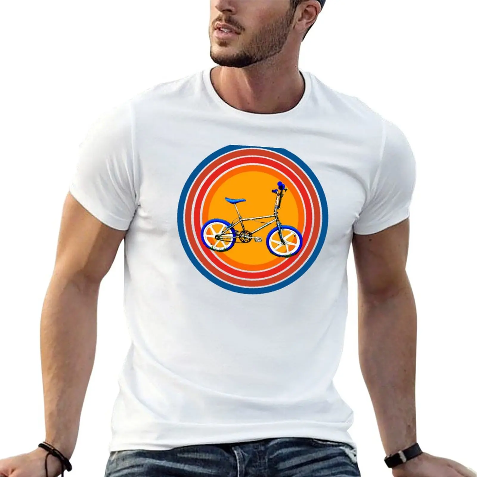 BMX, bicicleta de estilo clásico, bicicleta BMX vintage, bicicleta retro para terrenos accidentados, camiseta de los años 80, camisetas para hombre, camiseta de marca de lujo de alta calidad