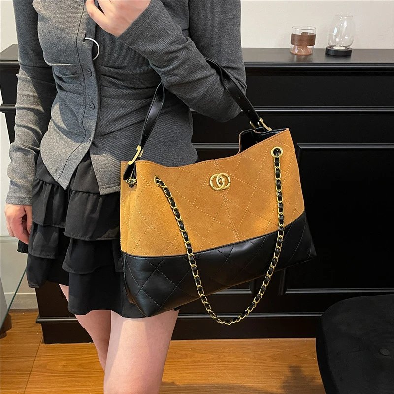 

High End Designer Women Vintage Classic Bag Luxury Leather Crossbody Tote Elegant Shoulder Handbag