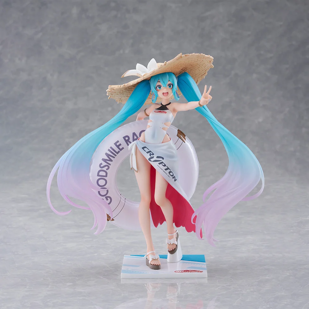 100% Original en Stock FuRyu Tenitol Vocaloid Hatsune Miku Racing Miku 2024 Tropical Ver. Collection de figurines d'anime