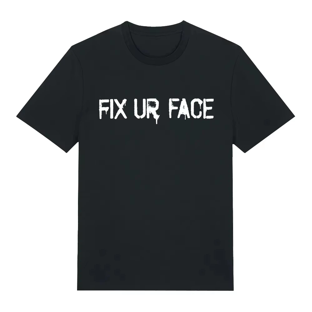Machine Gun Kelly Fix Ur Face T Shirt MGK 2026 New T Shirts Women Men's Gothic Hip Hop Top Pure Cotton Tees Streetwear
