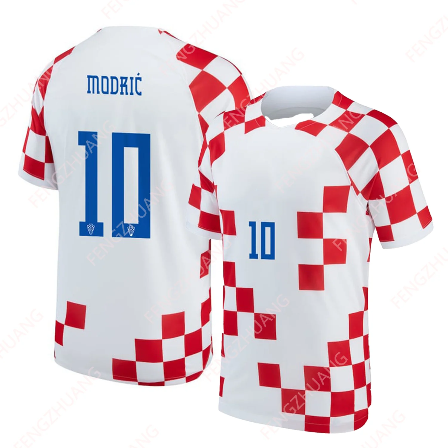 2022 Croatia Outdoor Sweat Absorbent Quick Dry Soccer No10 Jersey Summer Classic Casual Loose Jersey T-Shirt New