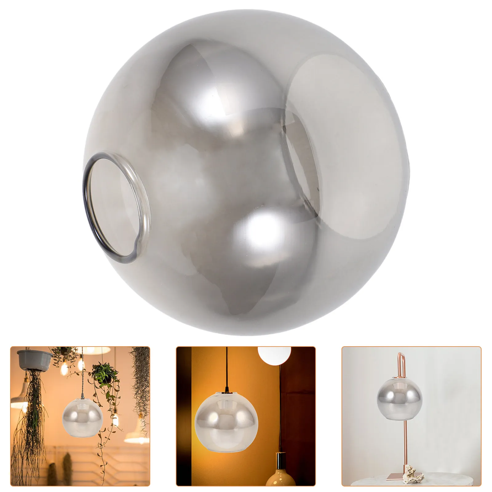 Large Semi-Circular Sphere Glass Lamp Shade for Living Room Wall Sconces Chandelier Globe Light Fixture Replacement