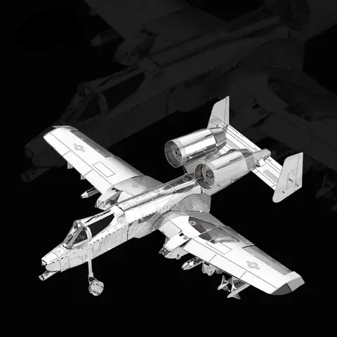 A-10 3D-metallpussel DIY-modellbyggsats Vuxenleksaker Födelsedagspresent 6 best sales metallmodellbyggsats - №5