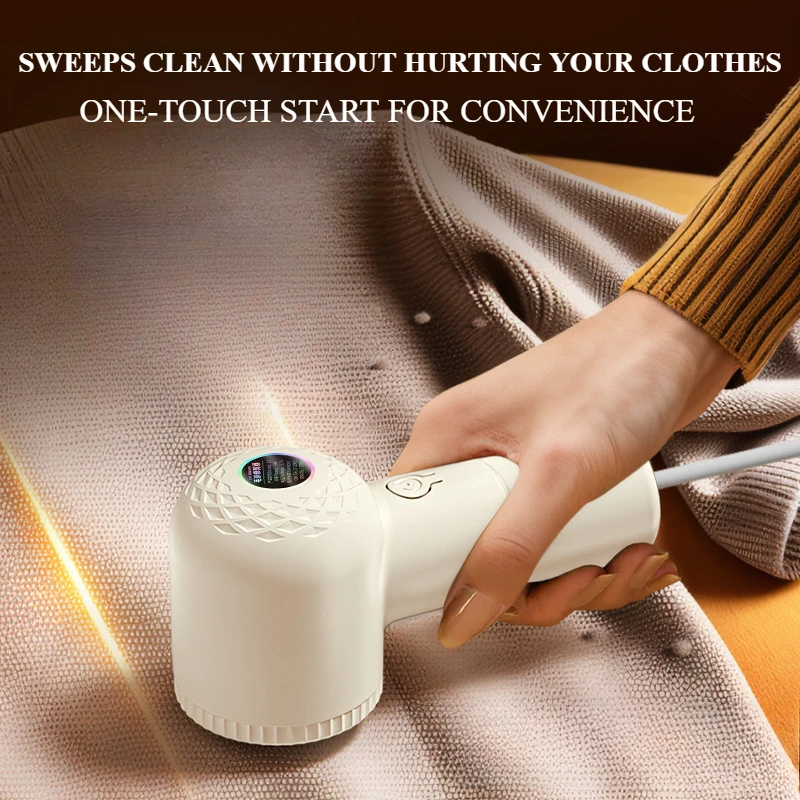 New Electric Lint Remover For Clothing Rechargeable Fabric Shaver with 6-Leaf Blades Remove Pilling  Furniture Fuzz Lint Ball