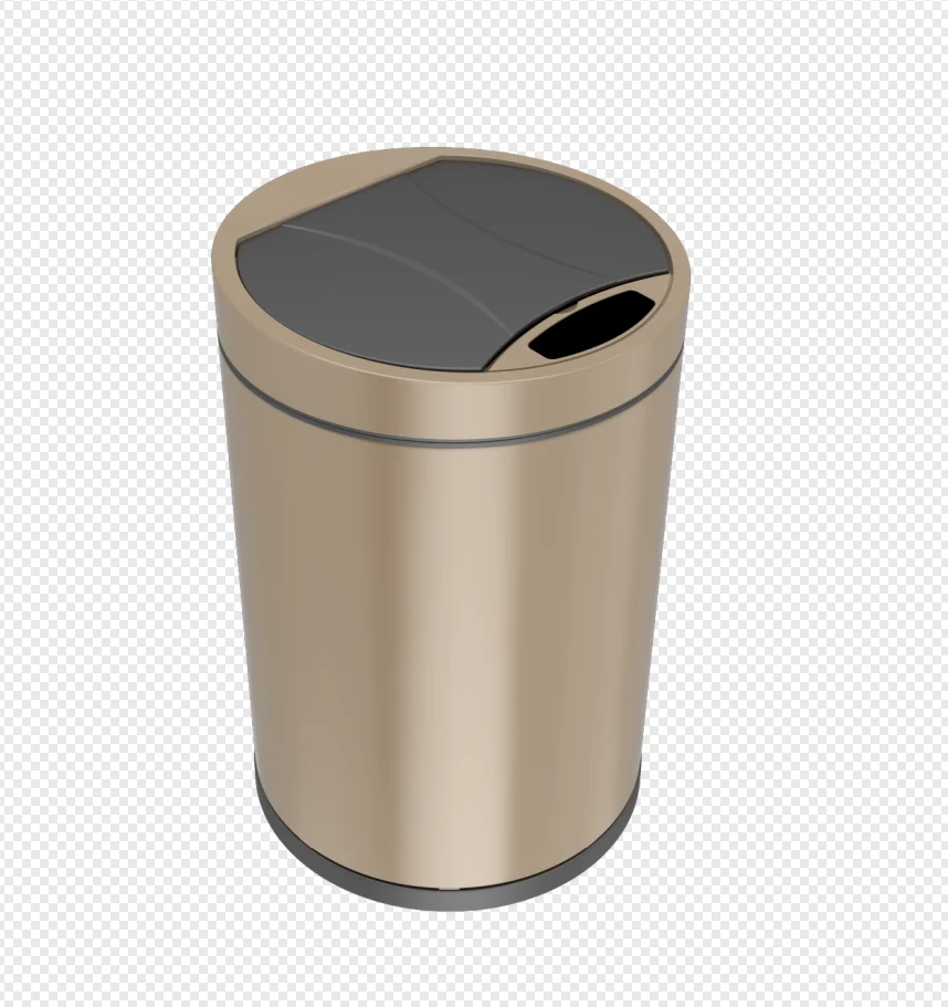 Hot Sales 6L  Automatic Household Round Effective Sealing  Touchless Dustbin Infrired Sensing  Smartstainless Steel Trash Can