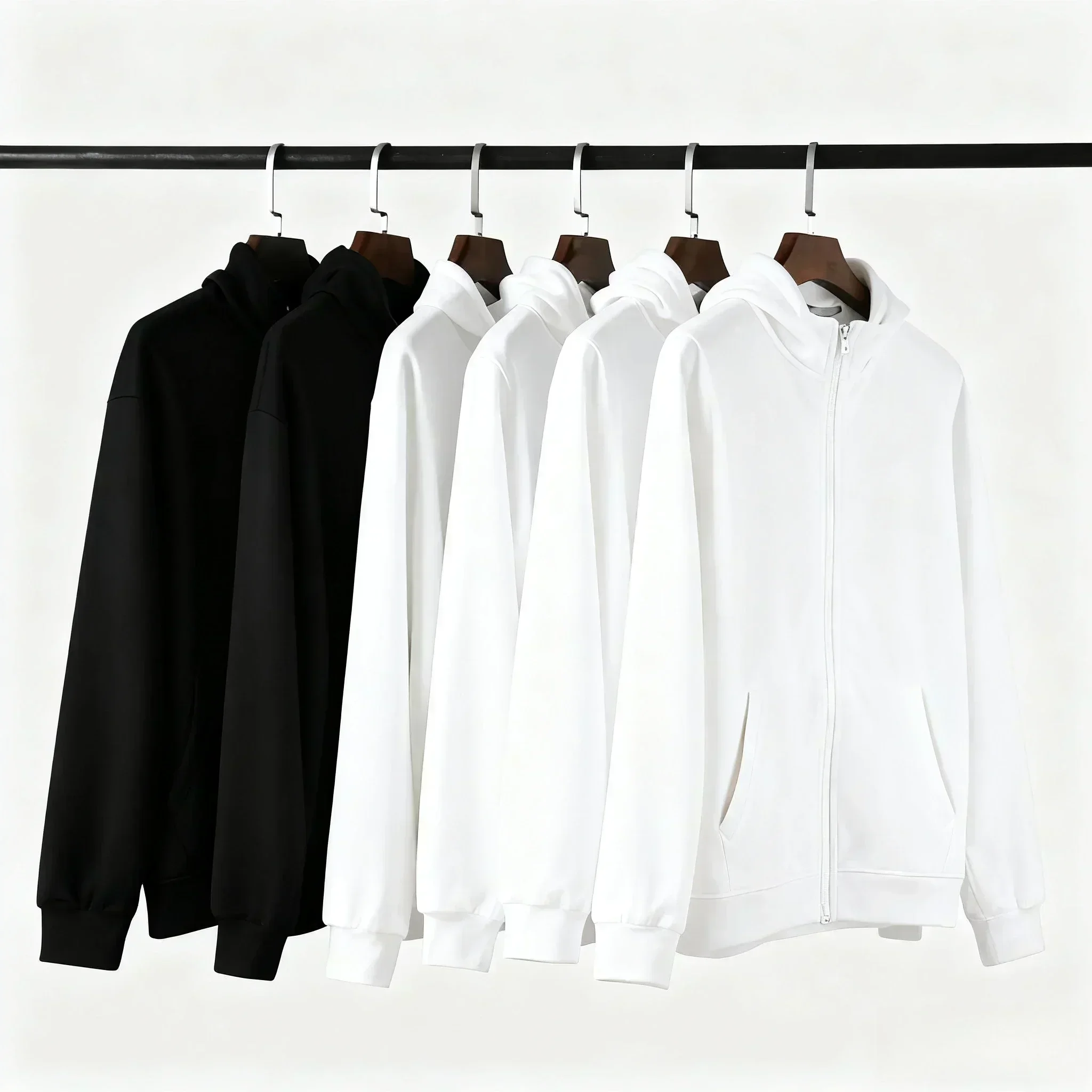 شبح الفرقة قلنسوة بسحاب خمر موسيقى الروك المعدنية زمم سترة الذكور القوطية الشارع الشهير المتضخم الخريف الشتاء سترات قطنية عالية الجودة #4