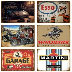 Home Decor Plaque Shabby Chic Auto Parts Vintage Tin Signs Gulf Man Cave Plate Art Metal Sign Motor Oil Garage Wall Stickers Gas