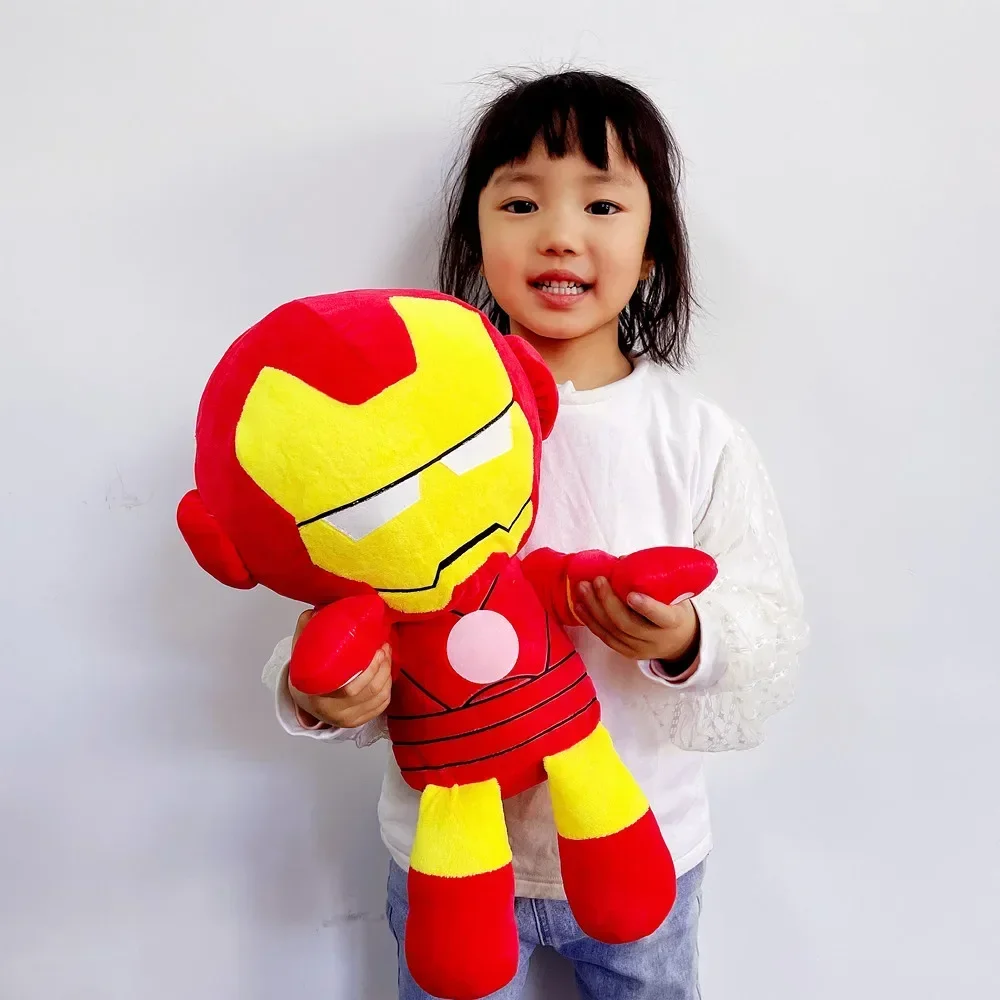 45cm Hero Iron man Spiderman Captain America Stuffed Plush Toy Spider man Doll home Ornament decor Bed Sofa pillow kids Gift