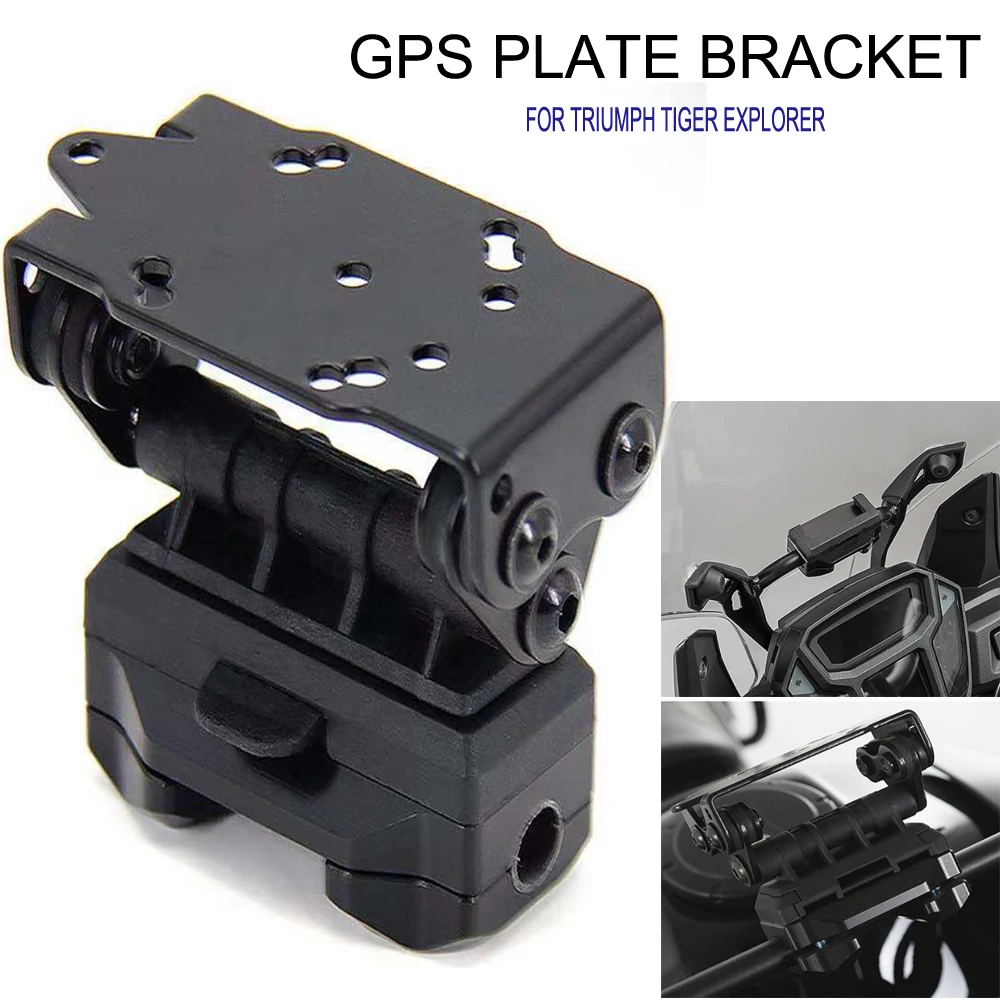 

12mm Navigation GPS Plate Bracket Adapt Holder For Triumph Bonneville T100 T120 Bobber