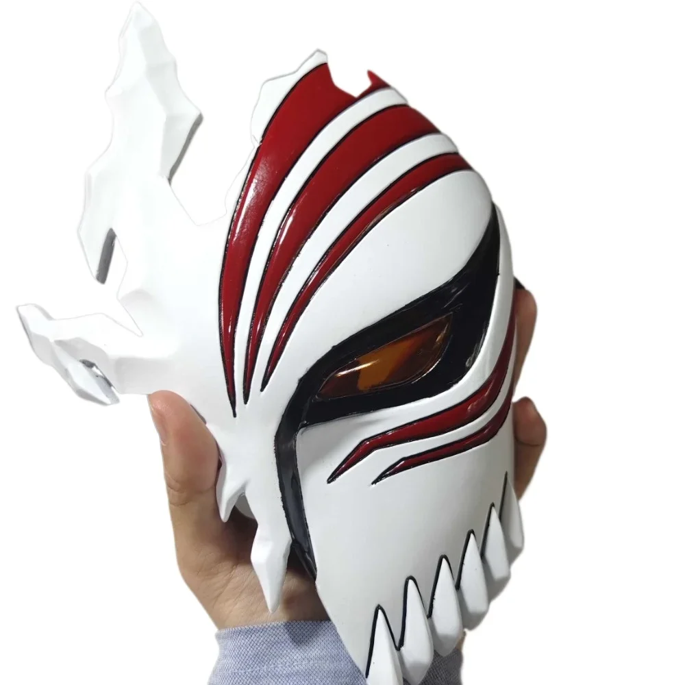 New Anime Bleach Kurosaki Lchigo Cosplay Half Face Mask Prop Cosplay Masks Halloween Hots Costumes for Women Men Party Props