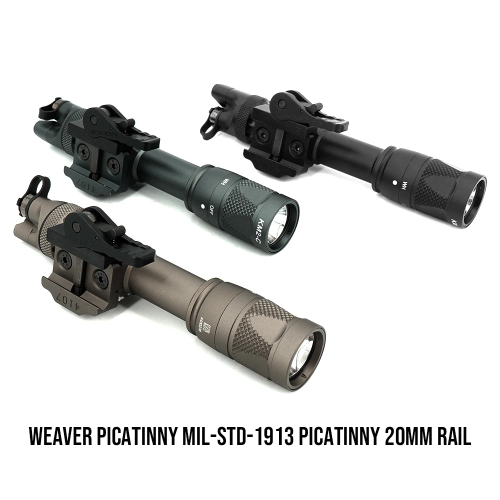 Imagem -04 - Tactical Luz sf M622v Lanterna Vampire Scout Luz Visível ir Led Arma Luz com Ds07 Switch qd Adm Picatinny Rail Mount