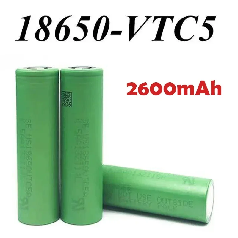 

3.7V Volt Rechargeable US 18650 VTC5 2600mAh 18650 Battery Replacement 3.7V 2600mAh 18650 screwdriver Battery Free shipping