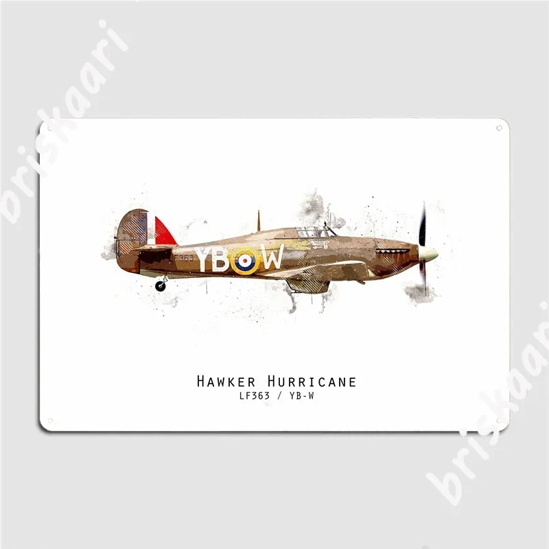 Hawker Hurricane Lf363 Metal Plaque Poster Party Create Garage Decoration Club Tin Sign Posters