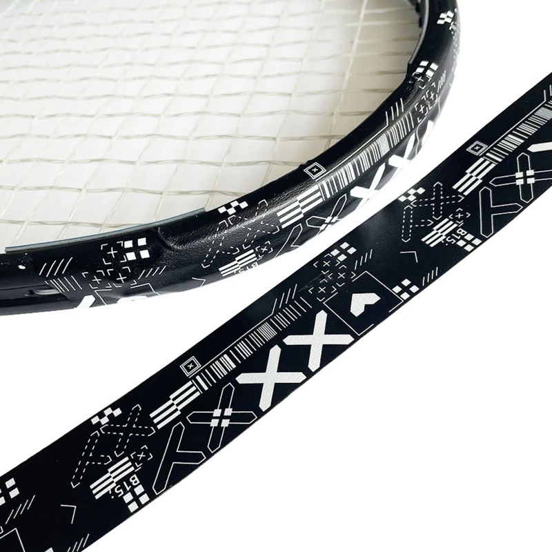 5M Printing 3.5cm Width Tennis Overgrips Frame Protect PU Tennis Grip 5M Beach Racket Protective Tape Sport Accessories